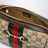 Camera bag Horsebit Web piccola Vintage Sand in tessuto