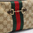 Camera bag Horsebit Web piccola Vintage Sand in tessuto