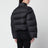 Piumino imbottito cropped con zip nero