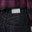 Black cotton denim barrel trousers