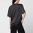 T-shirt col rond noir en jersey de coton