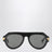 Occhiali da sole aviator neri in acetato