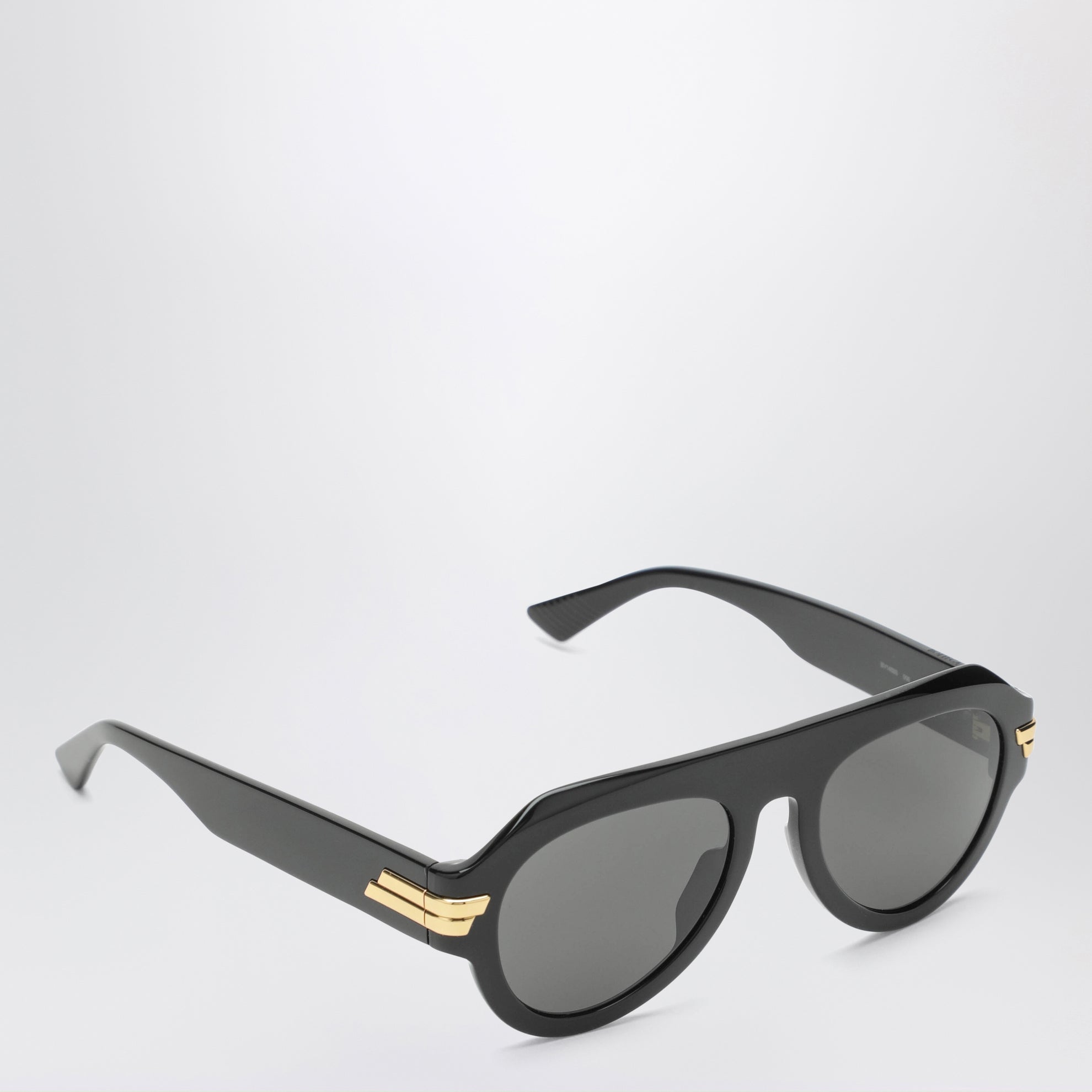 Occhiali da sole aviator neri in acetato
