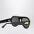 Occhiali da sole aviator neri in acetato
