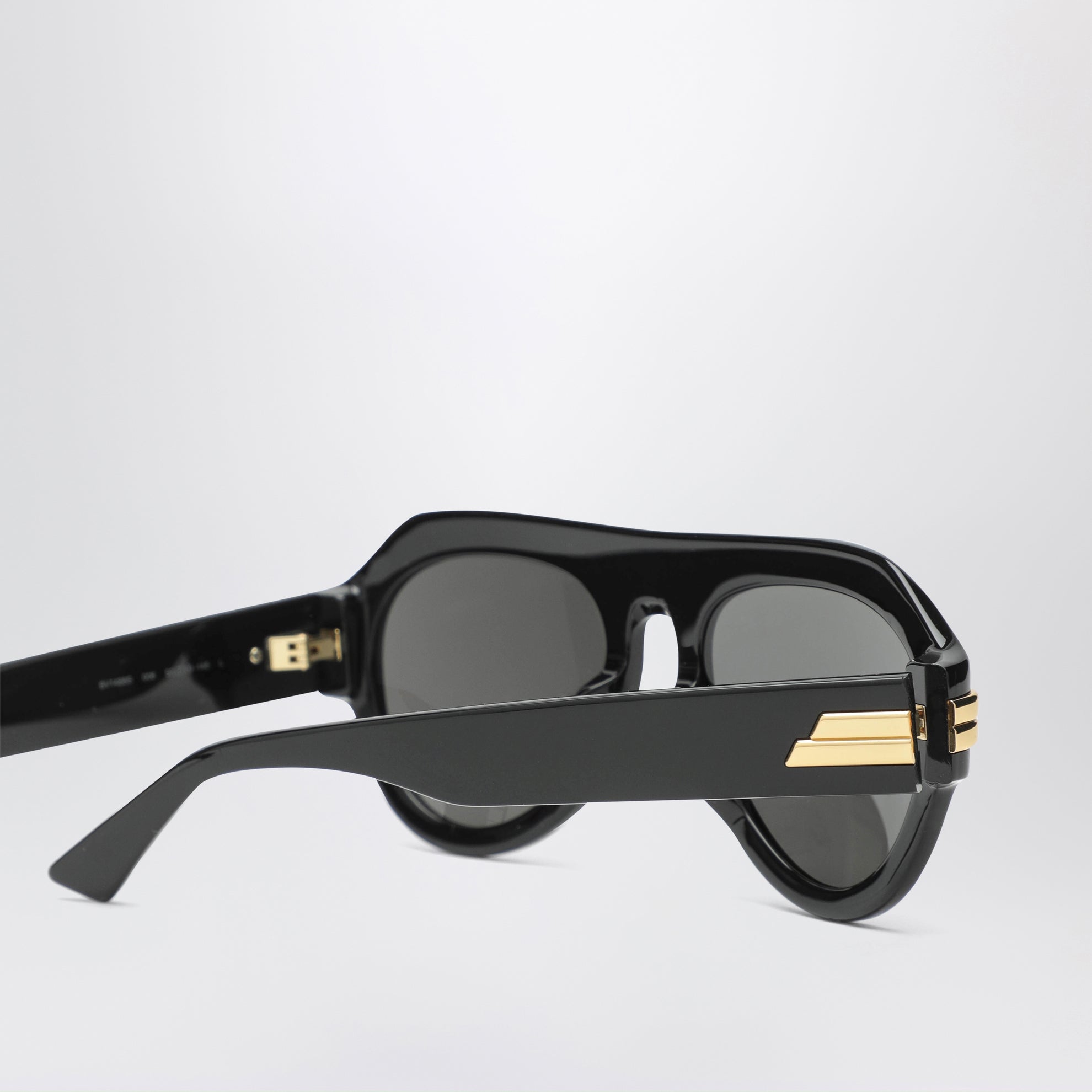 Occhiali da sole aviator neri in acetato