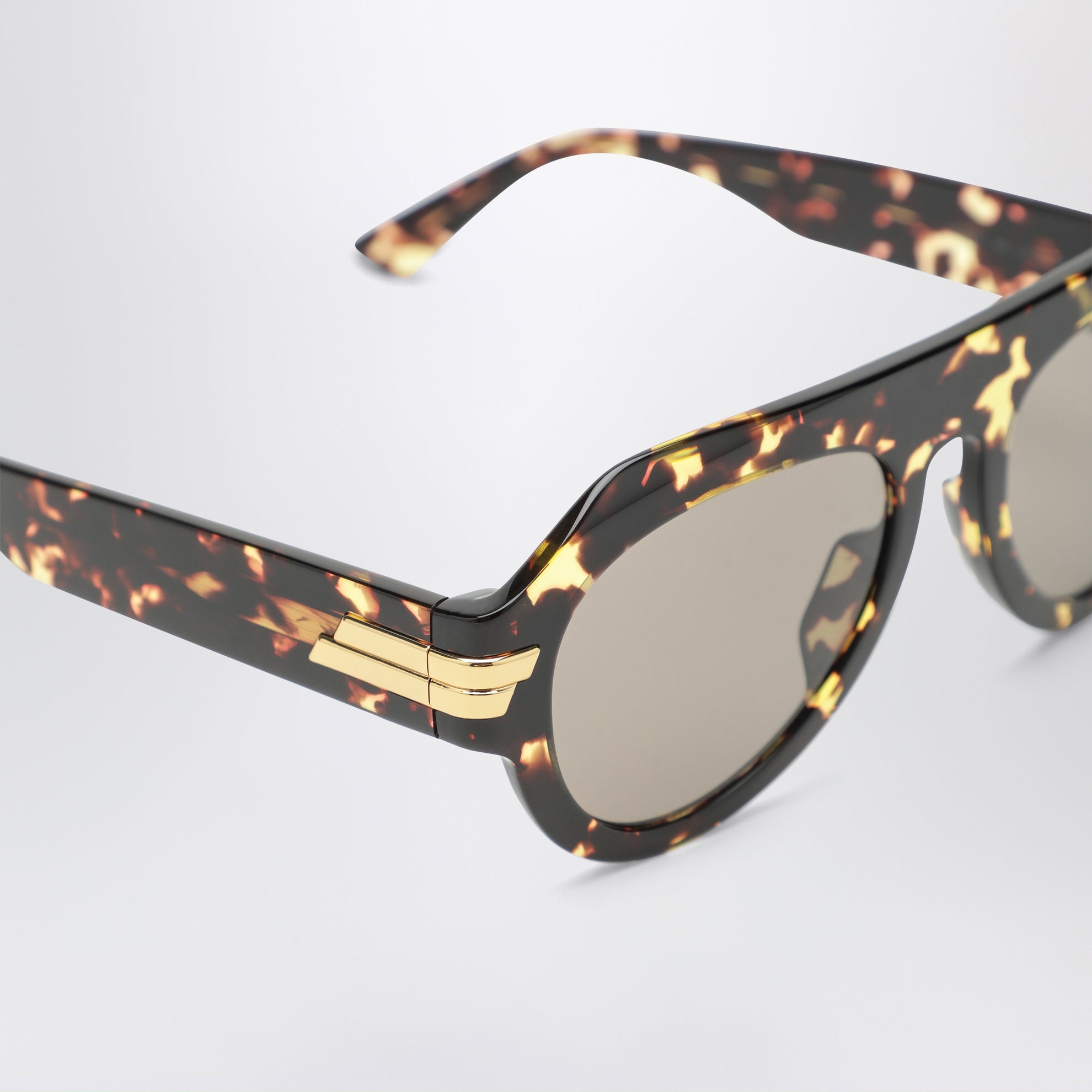 Occhiali da sole aviator havana in acetato