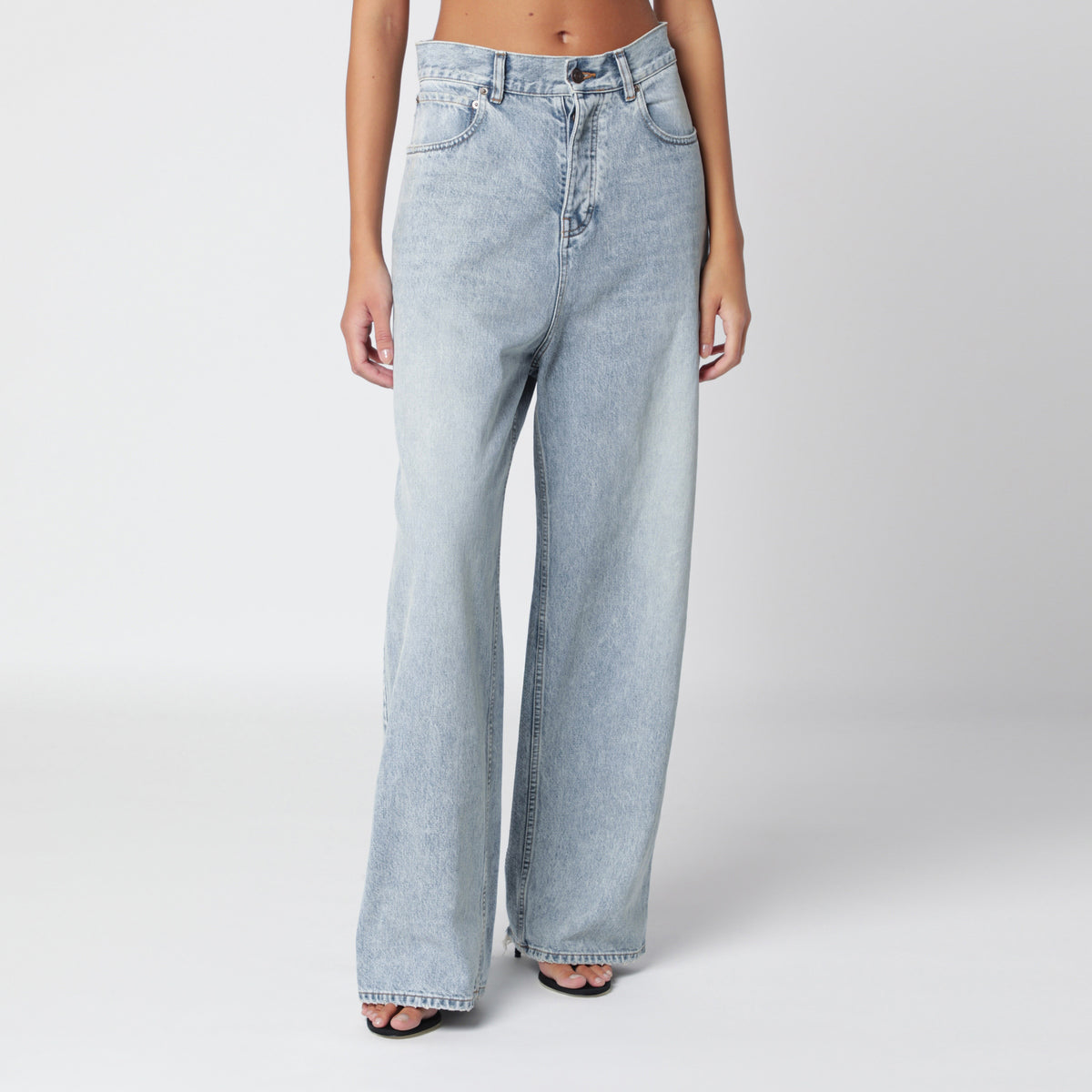 Light blue baggy jeans