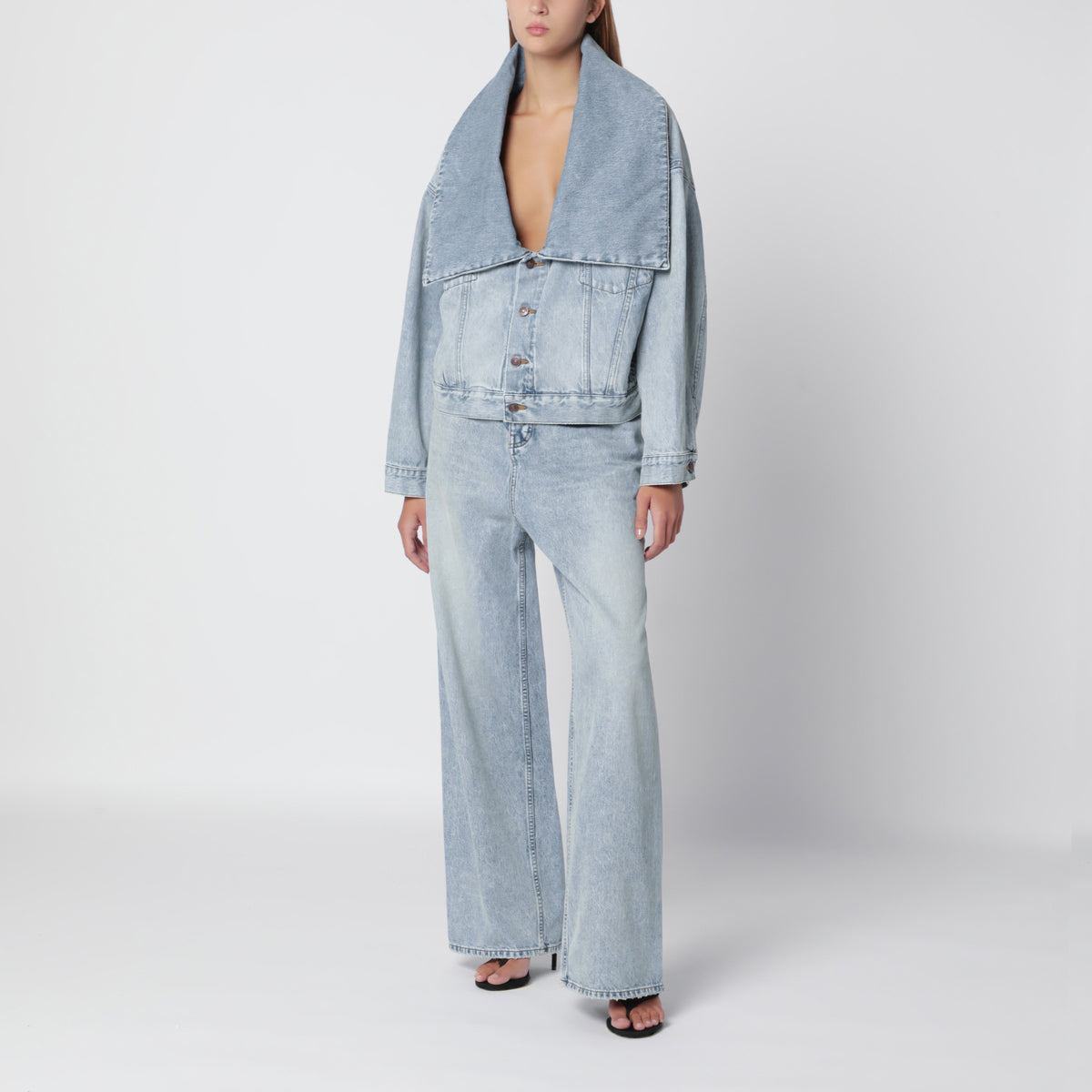 Light blue baggy jeans