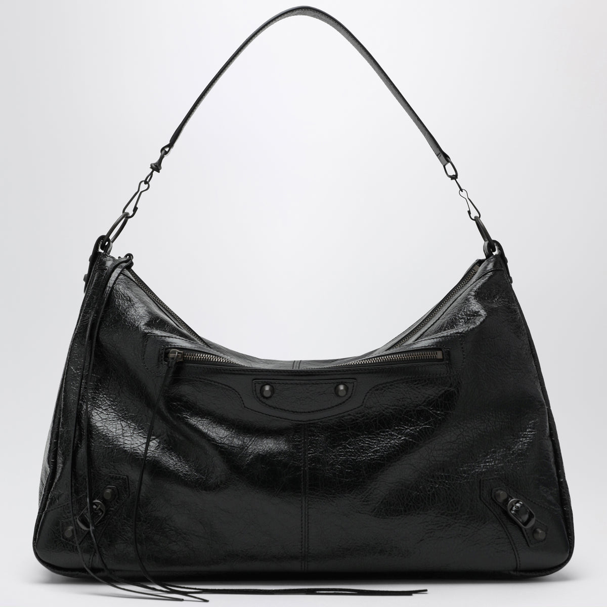 Black Le City Moto Large bag in leather