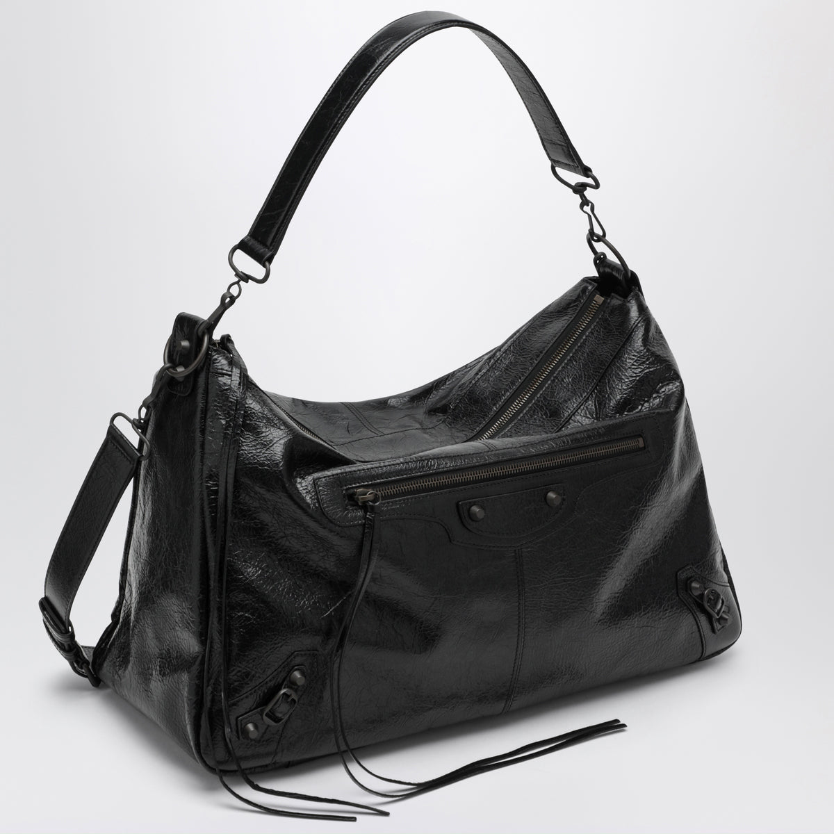 Black Le City Moto Large bag in leather