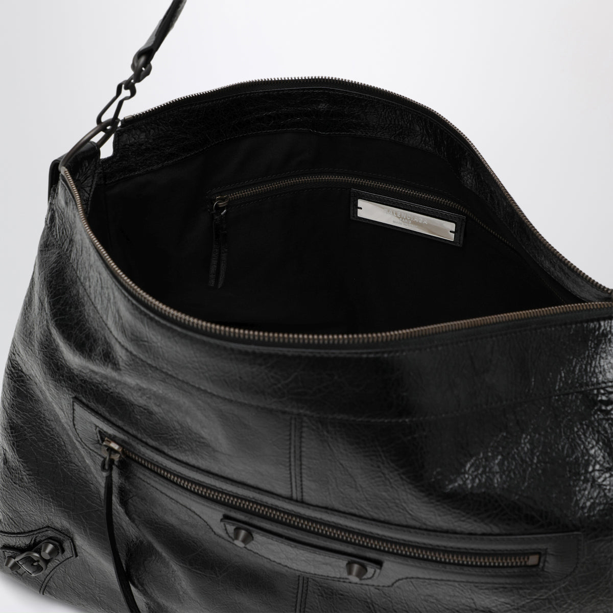 Black Le City Moto Large bag in leather