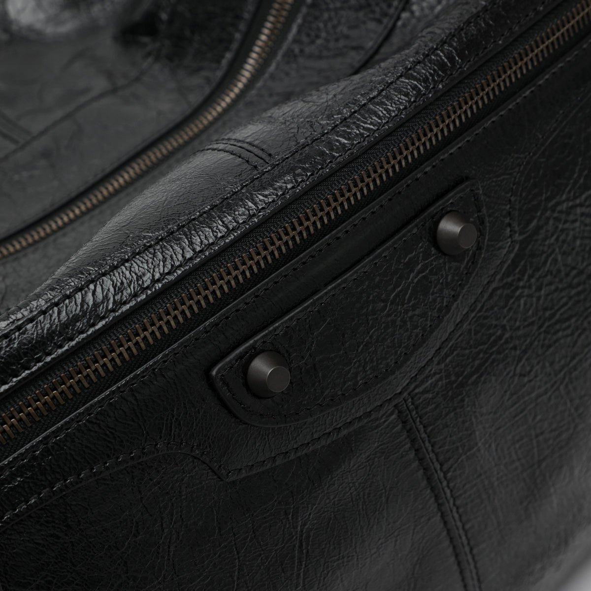 Black Le City Moto Large bag in leather