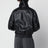 Lederjacke mit Logo in Schwarz