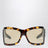 Lunettes de soleil Intrecciato Wraparound Havana