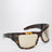 Lunettes de soleil Intrecciato Wraparound Havana