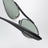 Lunettes de soleil ovales noires/vertes en acétate