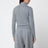 Felpa con zip grigia in cotone