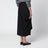 Jupe midi en laine grain de poudre
