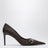 Braune Damen-Pumps aus GG-Canvas