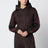 Felpa corta in jersey stretch Deep Chocolate