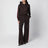 Felpa corta in jersey stretch Deep Chocolate