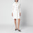 White coat in wool natté