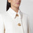 White coat in wool natté
