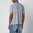 Grey cotton crew-neck T-shirt