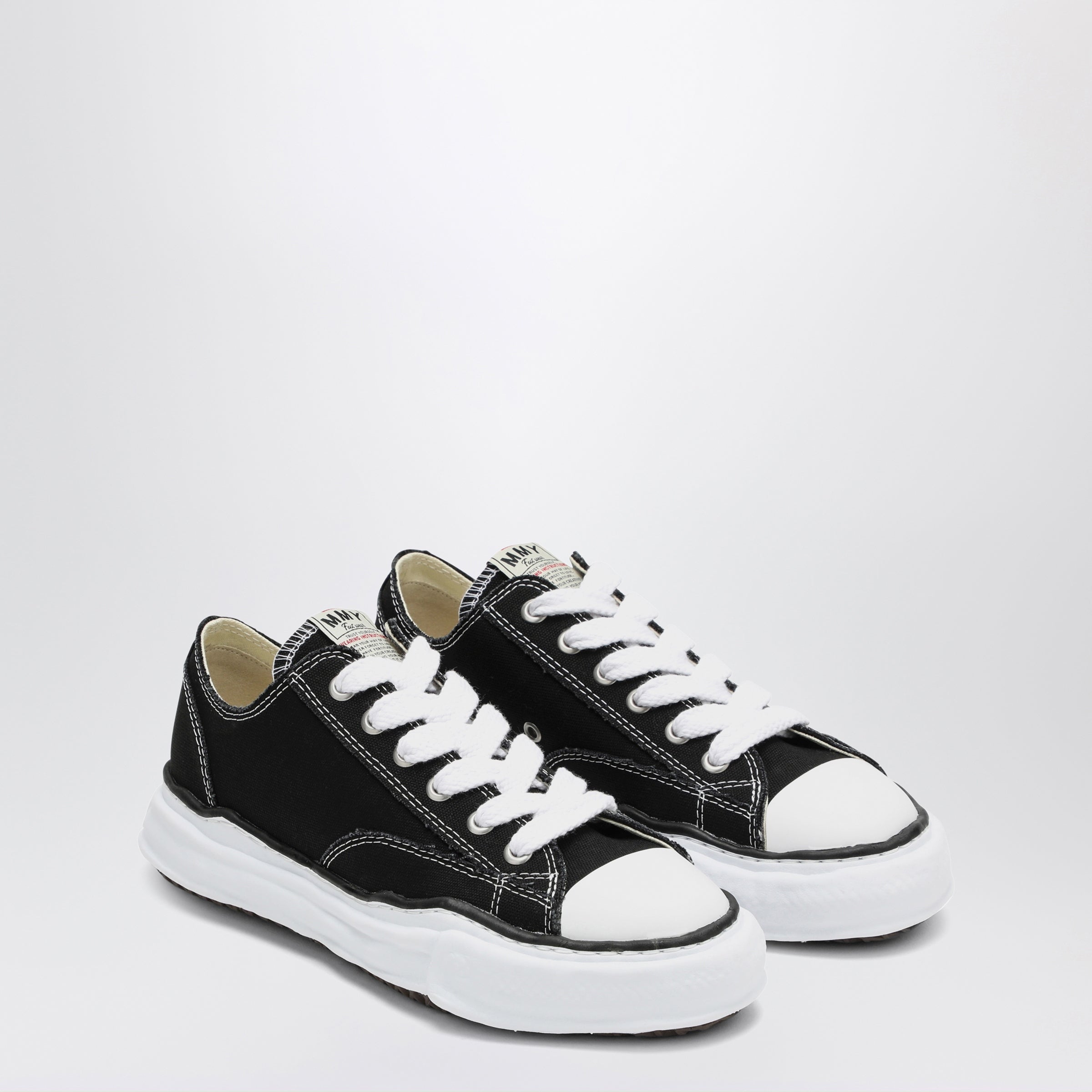 Maison MIHARA YASUHIRO PETERSON 黒 サイズ41 Maison MIHARA YASUHIRO Black Peterson Low Sneakers in canvas