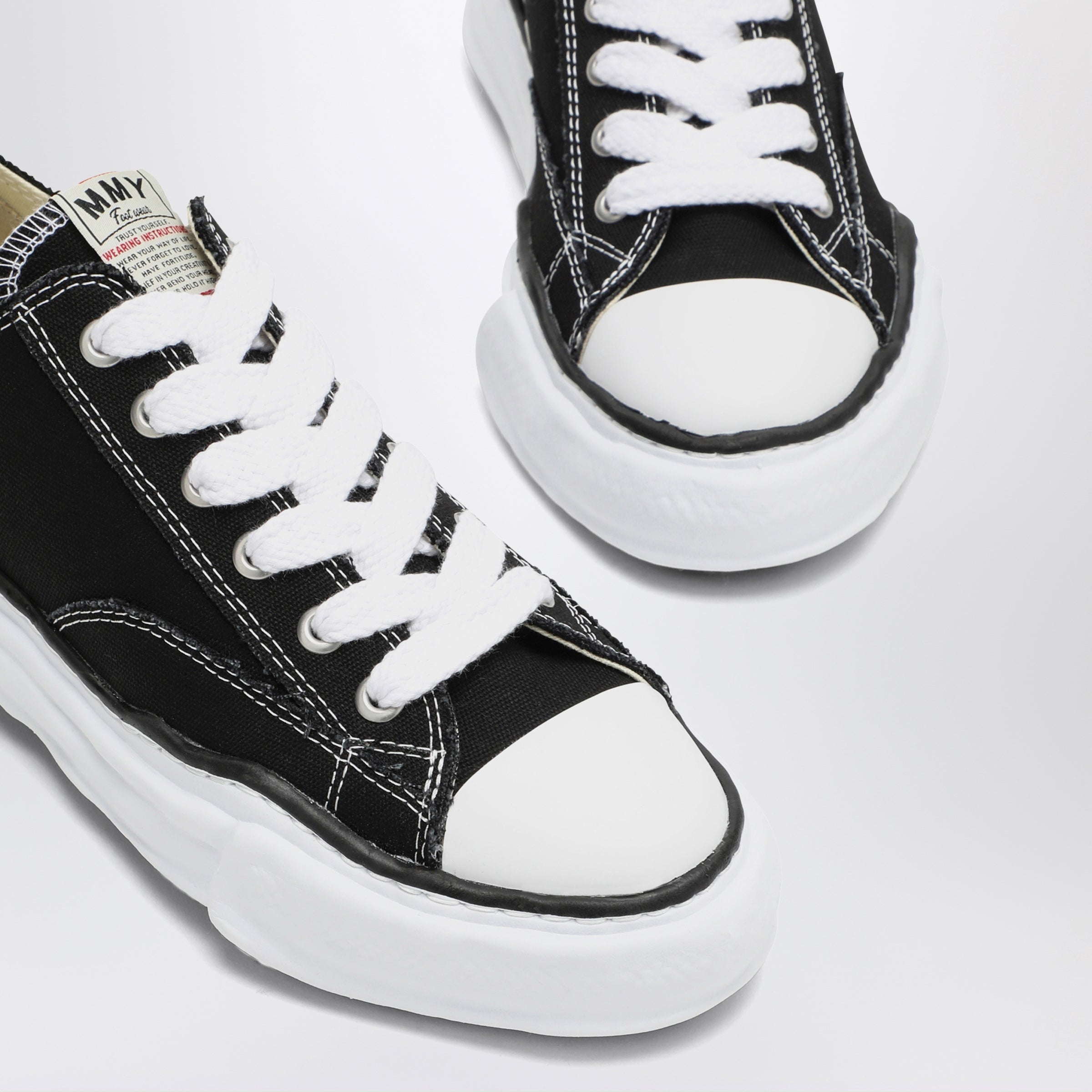 Maison MIHARA YASUHIRO Black Peterson Low Sneakers in canvas