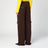 Brown wide cargo trousers