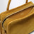 Borsa Amazona 180 media color ocra in pelle scamosciata