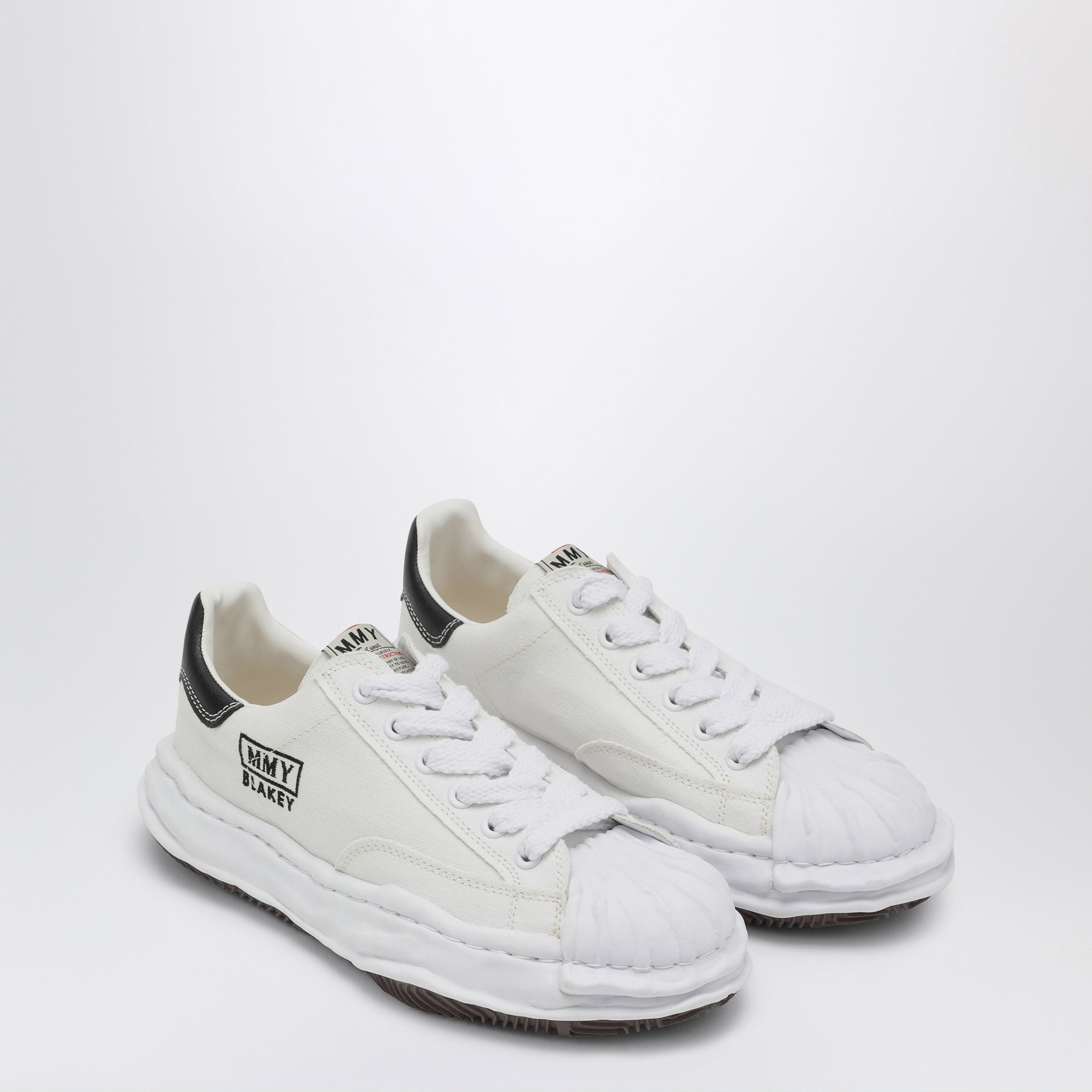 Weiße Blakey Low Sneakers aus Canvas