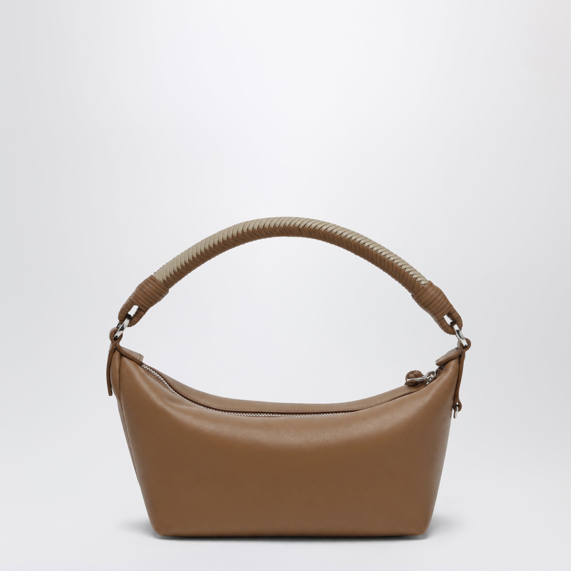 Mini borsa Cala in nappa di agnello mocha e beige