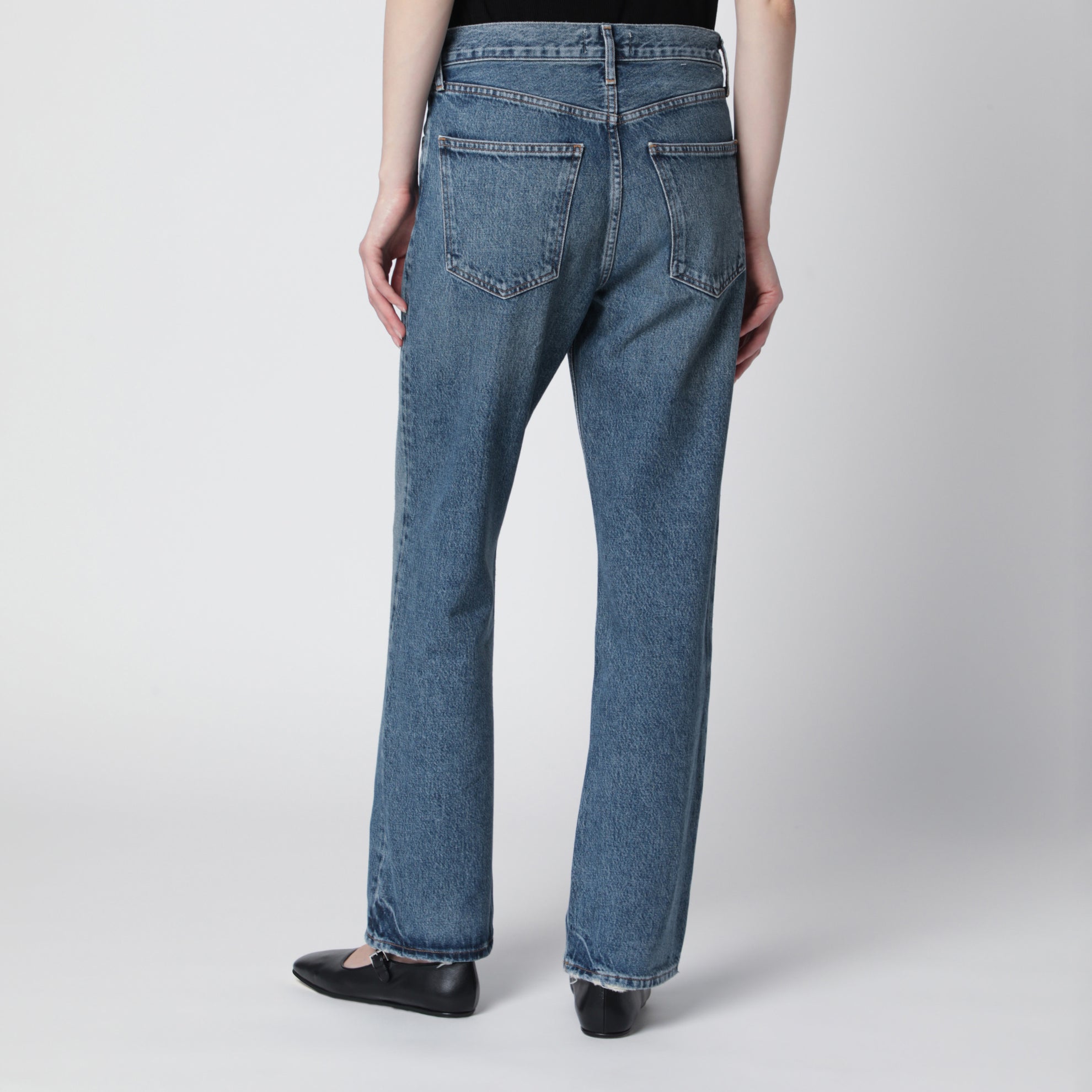 Lana straight-leg jeans in indigo denim
