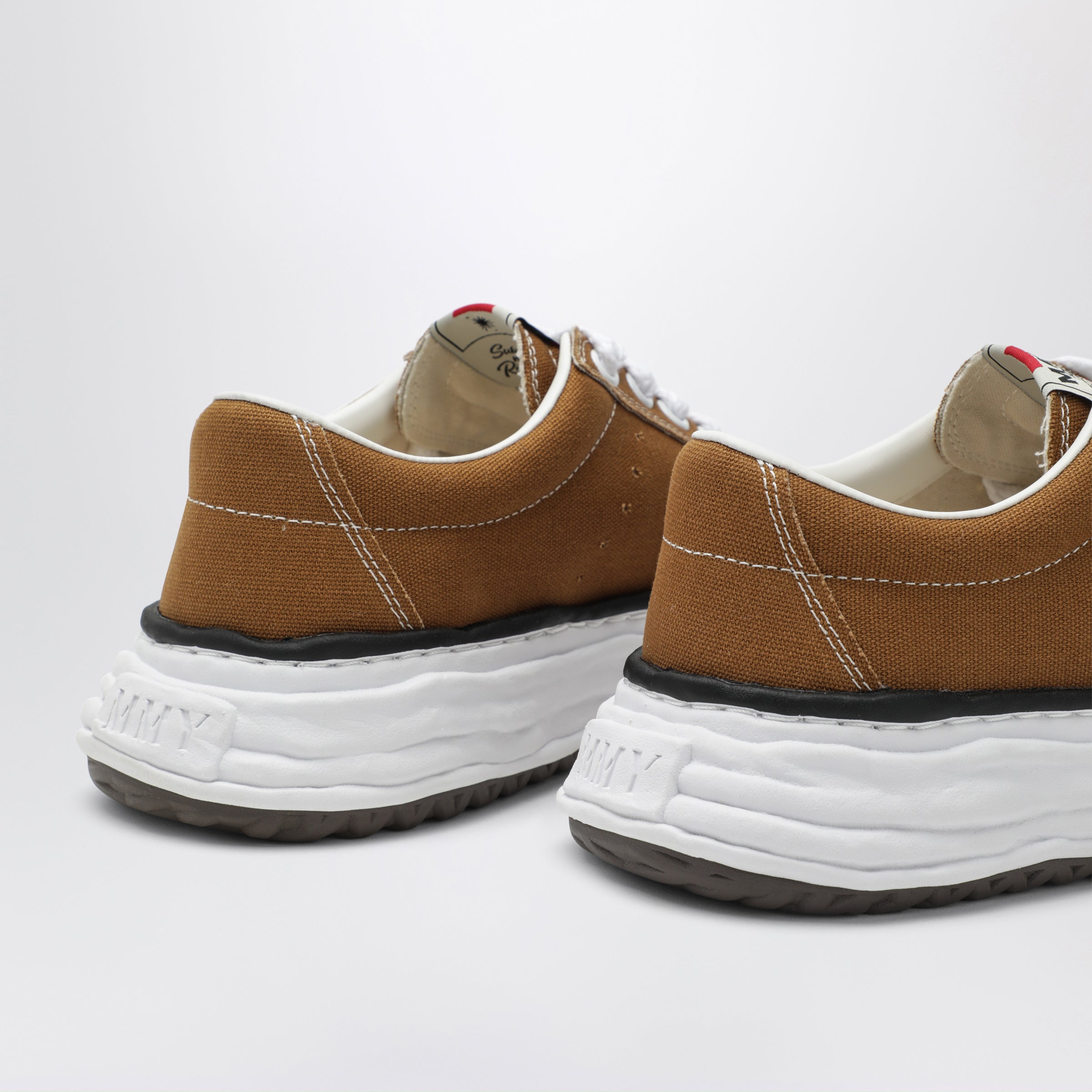 Maison MIHARA YASUHIRO Eric sneaker in brown canvas | TheDoubleF