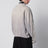 Giacca camicia reversibile in french terry nera/bianca