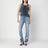 Bootcut jeans D-Ginna blue washed effect