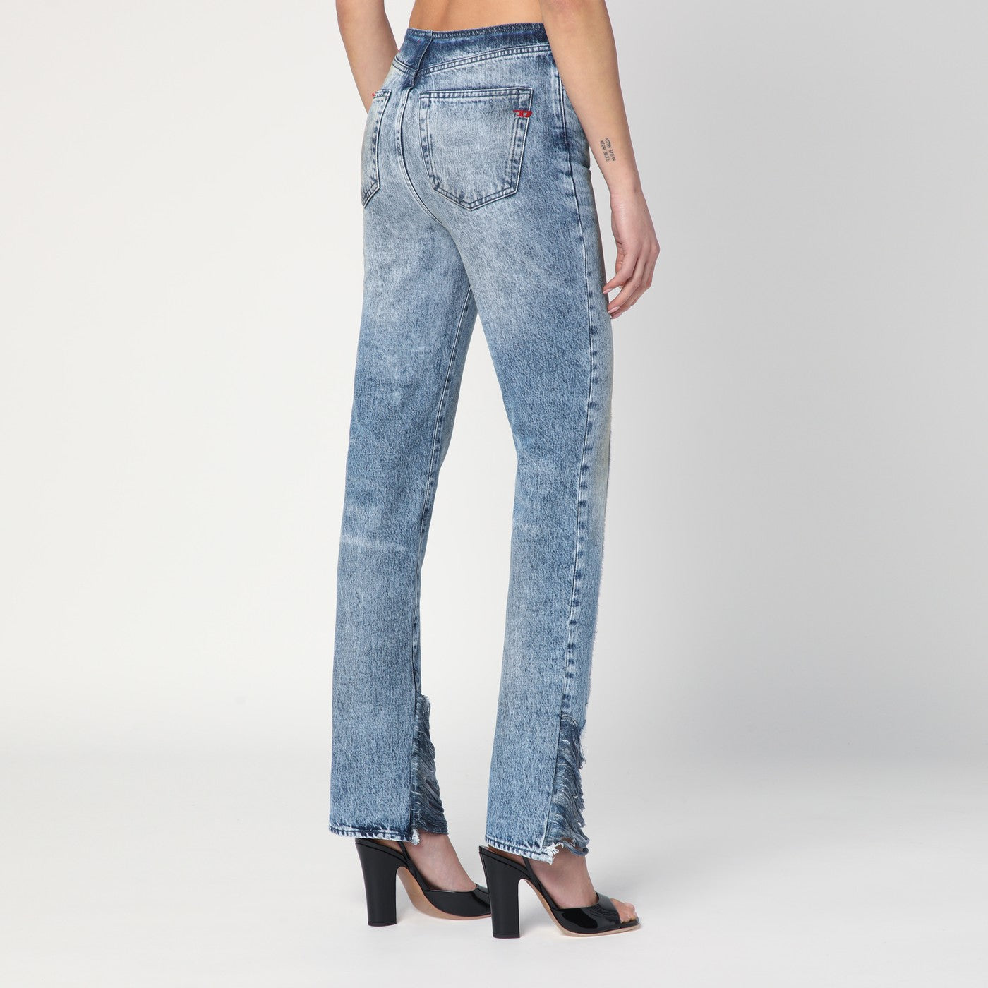 Bootcut jeans D-Ginna blue washed effect