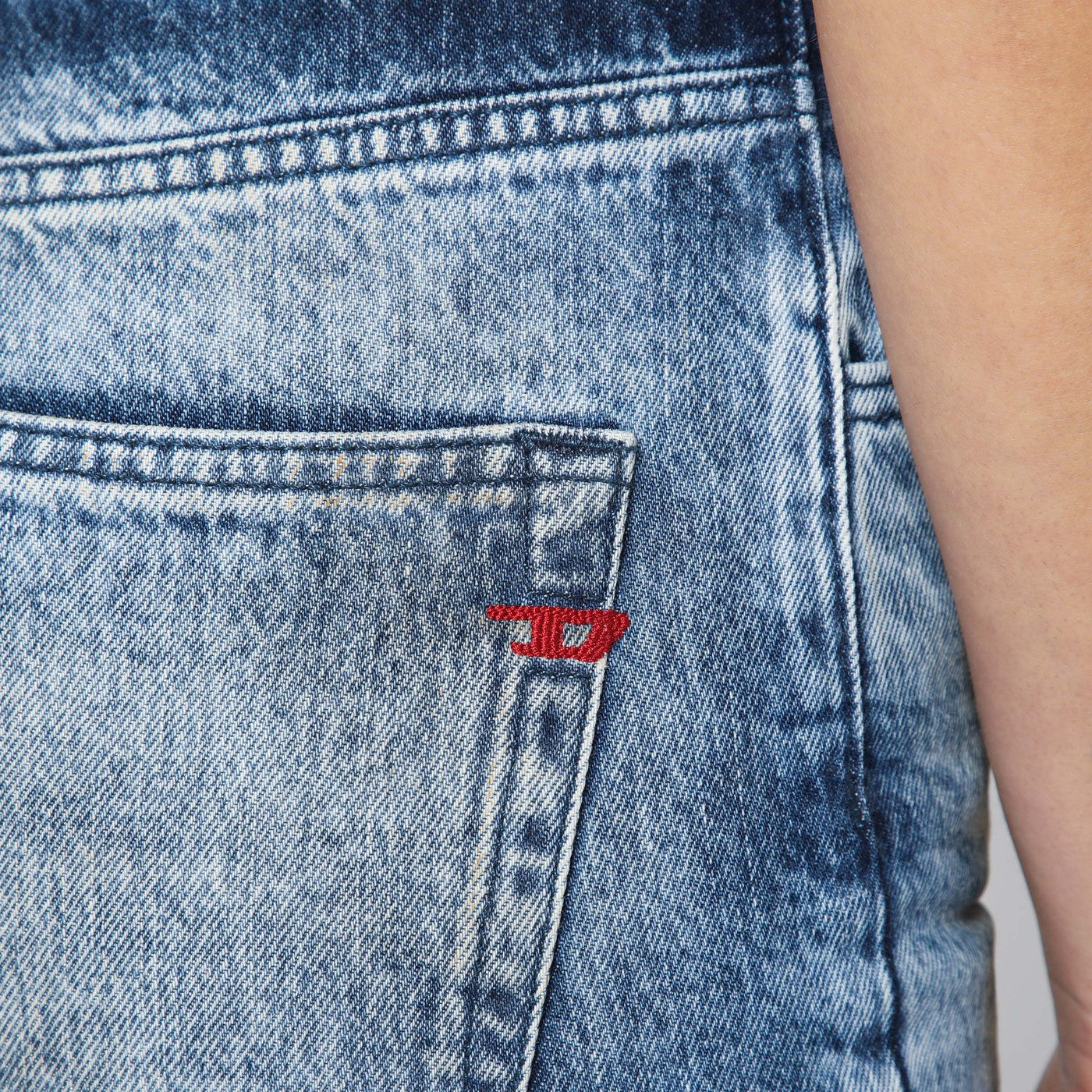 Bootcut jeans D-Ginna blue washed effect