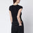 T-Angie schwarzes T-Shirt mit gelasertem Oval D