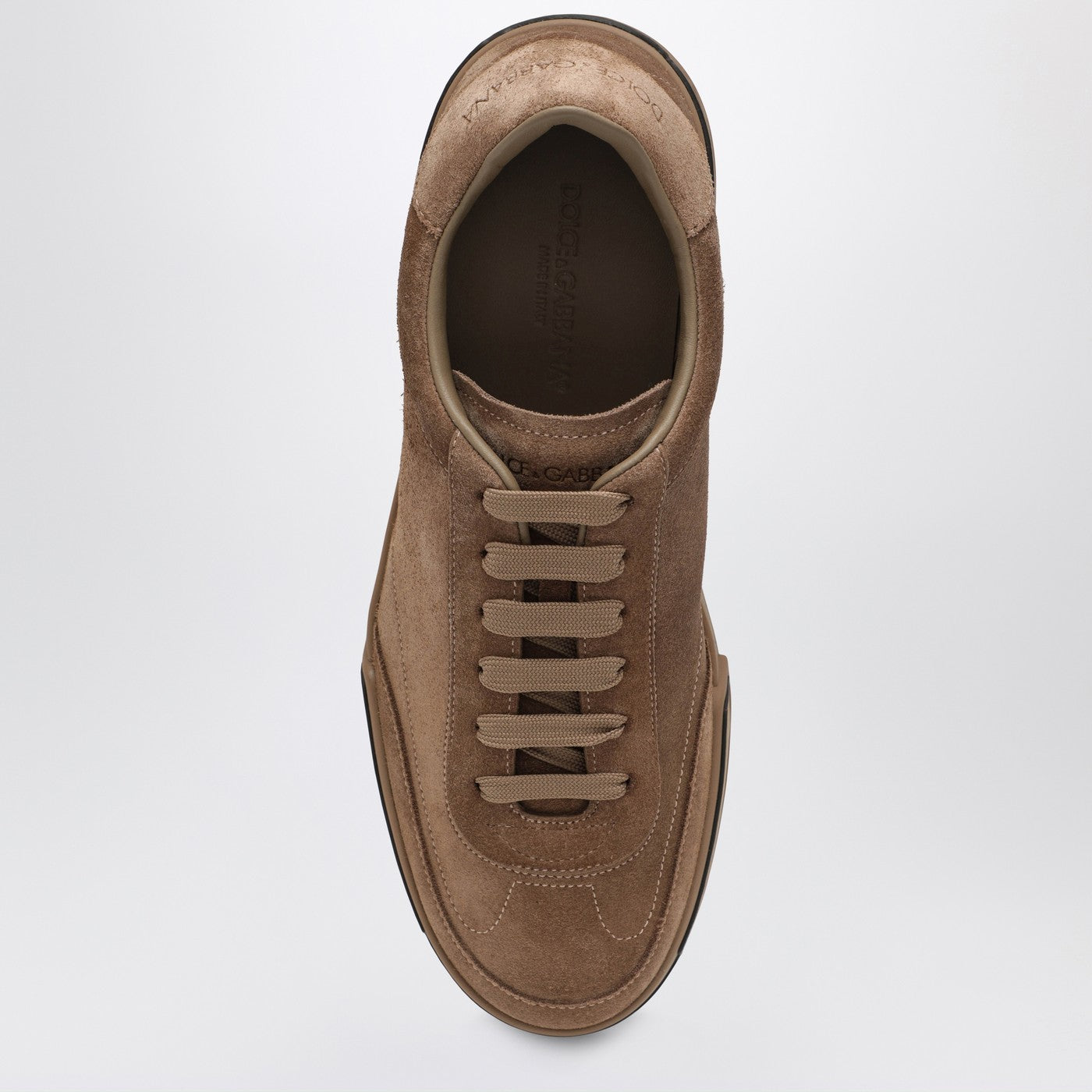 Sneakers Portofino Light en suède coloris noisette