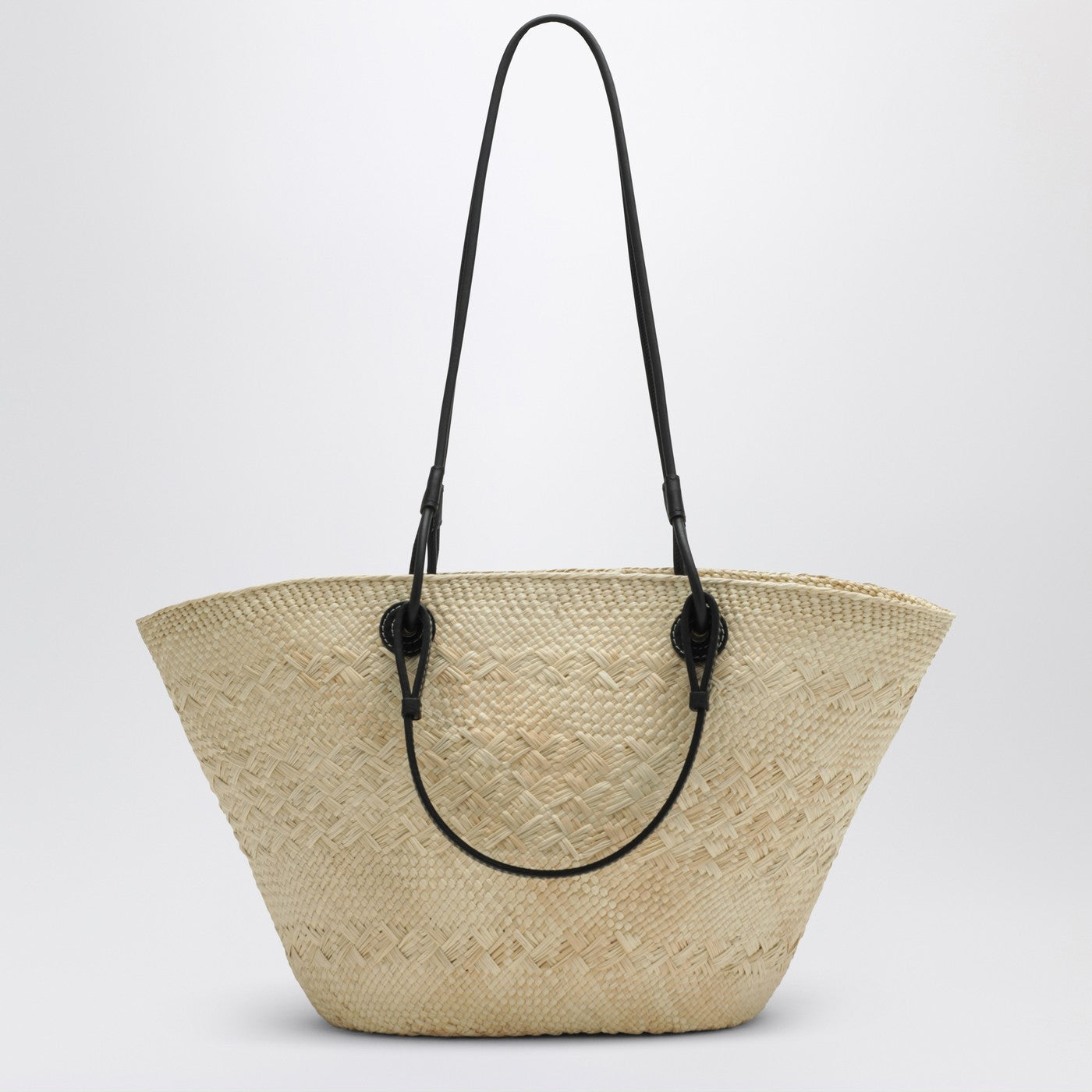 Borsa Anagram Basket media Natural/Black