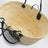 Borsa Anagram Basket media Natural/Black