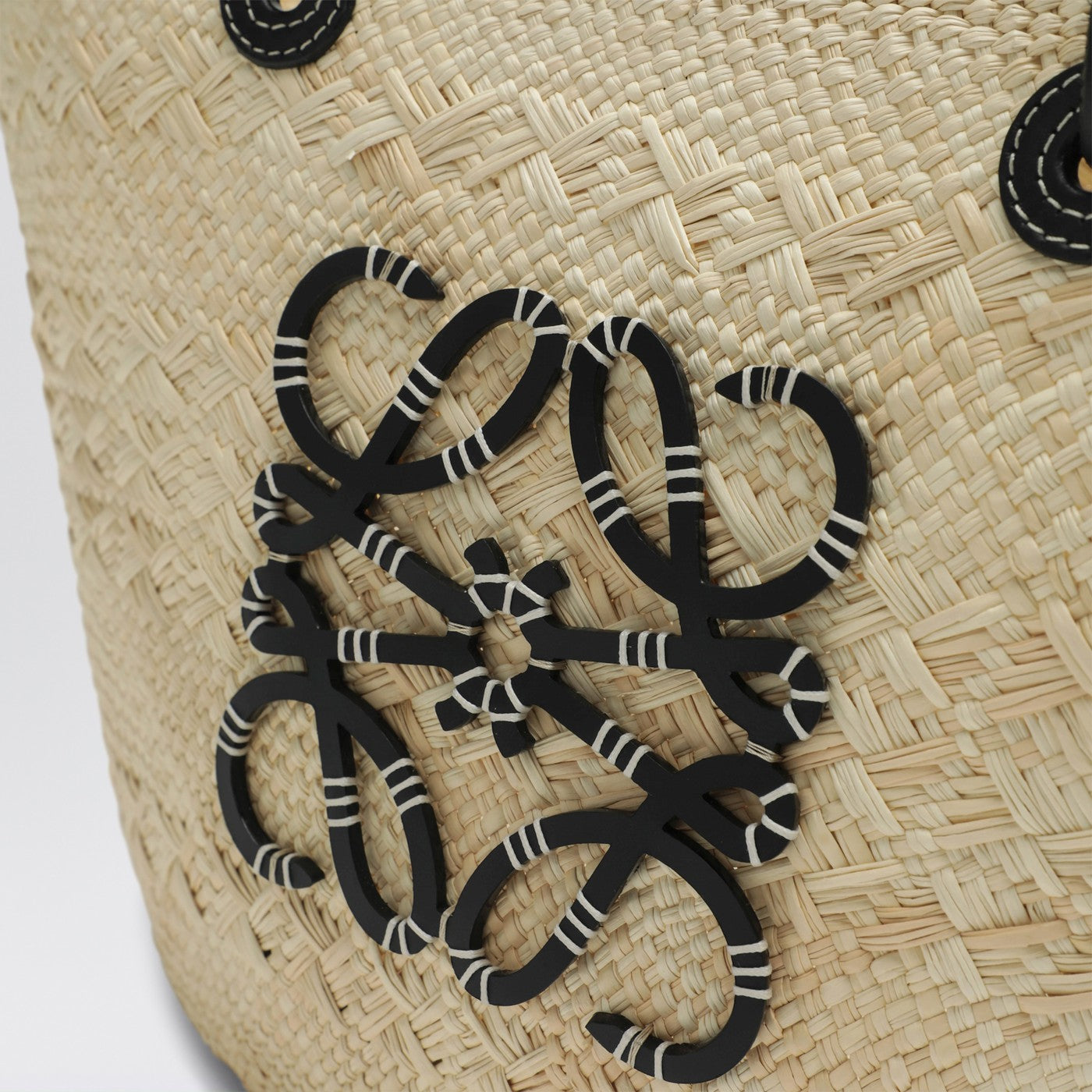 Borsa Anagram Basket media Natural/Black