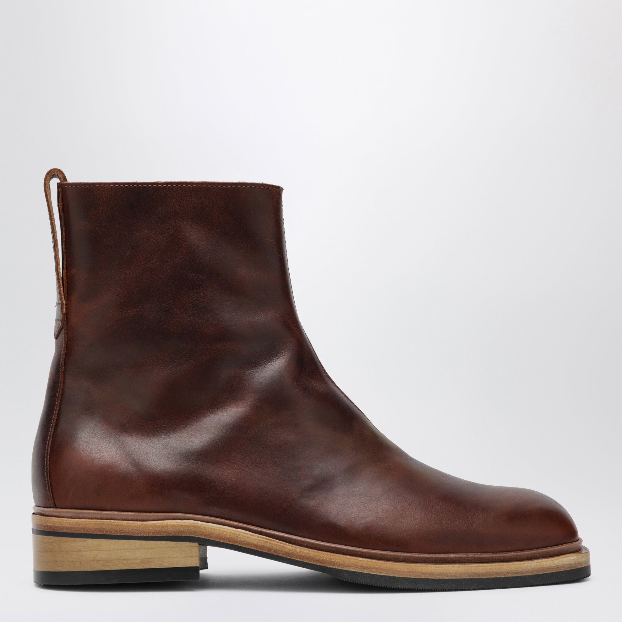 Daimono Stiefel aus whiskyfarbenem Kalbsleder