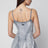 Grey skeleton denim mini dress by Diesel