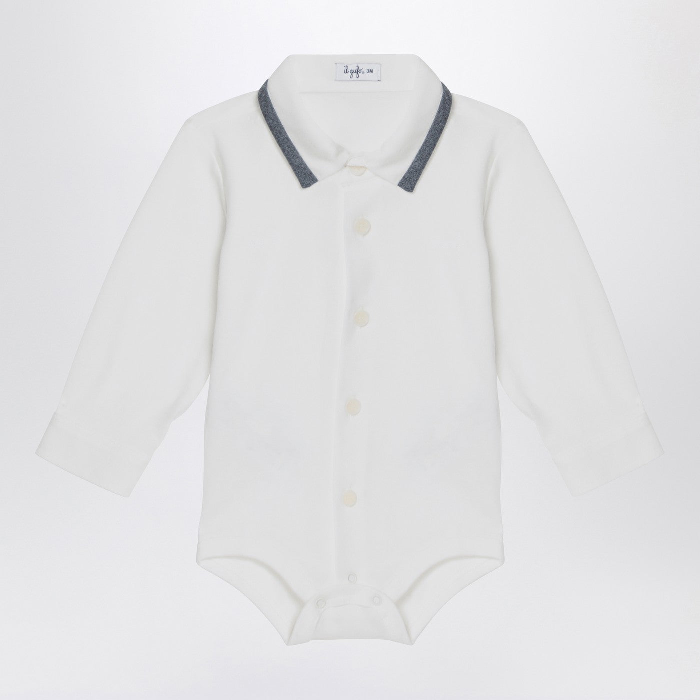 Body camicia bianco latte in cotone