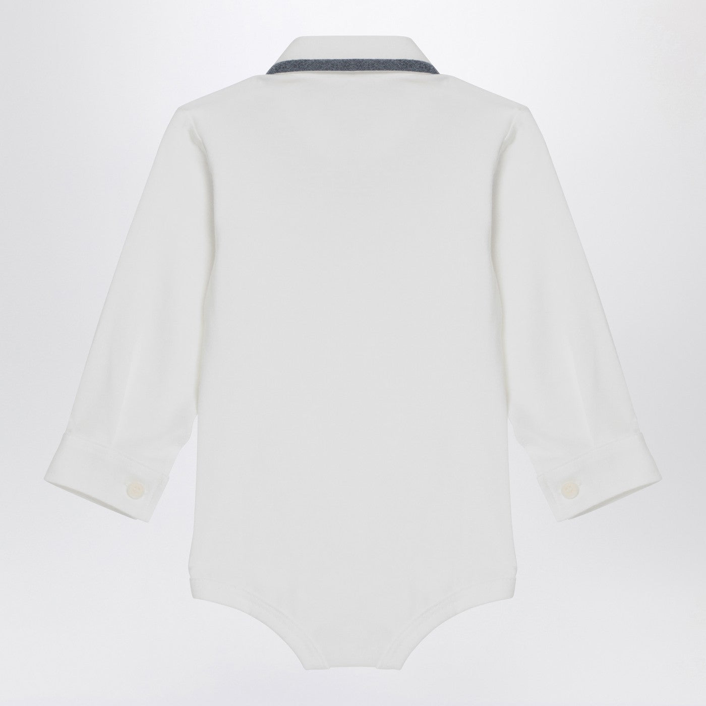Body camicia bianco latte in cotone