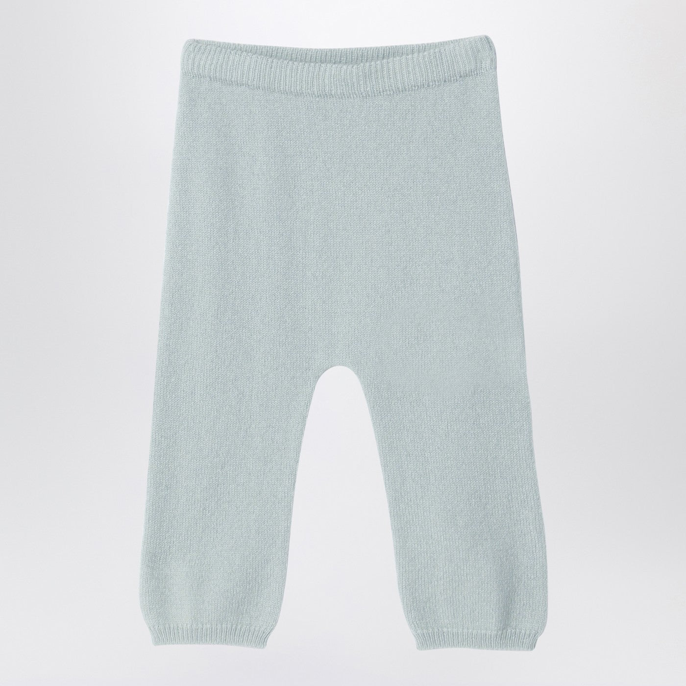 Hellgrüne Leggings aus Wolle